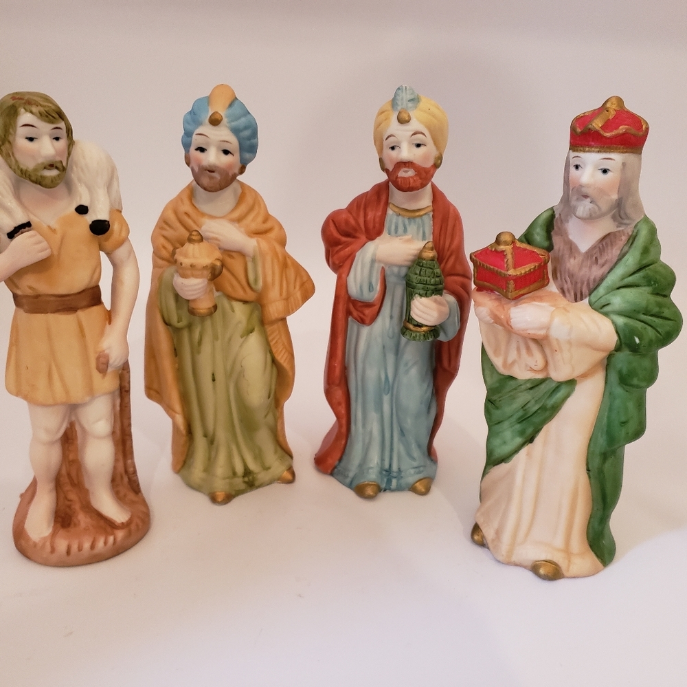 Homeco Nativity Figurines Wise Men And Shepherd